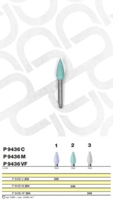 Полировочный бор по композиту 2-я ступень/ P 9436 M 204.040, Drendel + Zweiling DIAMANT GmbH, Германия