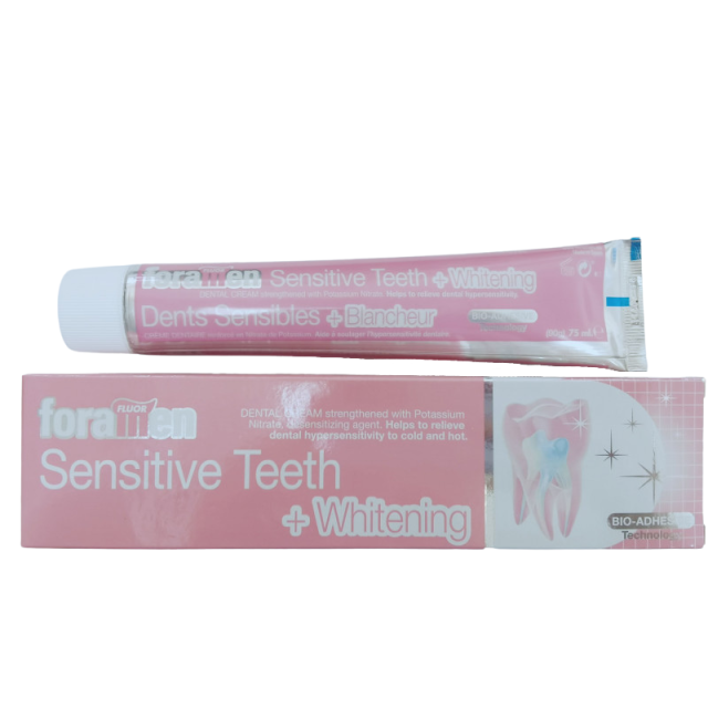 Foramen SENSENIVE TEETH+WHITENING - зубная паста для чувствительных зубов (75мл), FORAMEN / Испания